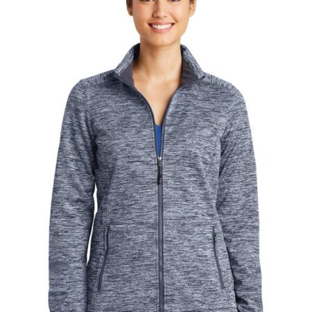 Sport-Tek Ladies PosiCharge Electric Heather Soft Shell Jacket. LST30