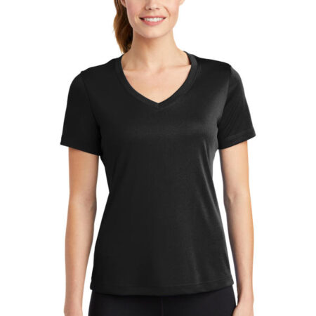 Sport-Tek Ladies PosiCharge Competitor V-Neck Tee. LST353