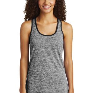 Sport-Tek Ladies PosiCharge Electric Heather Racerback Tank. LST396