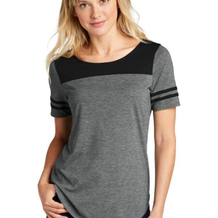 Sport-Tek Ladies PosiCharge Tri-Blend Wicking Fan Tee. LST403