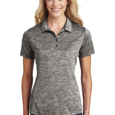 Sport-Tek Ladies PosiCharge Electric Heather Polo. LST590