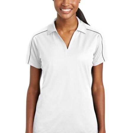 Sport-Tek Ladies Micropique Sport-Wick Piped Polo. LST653