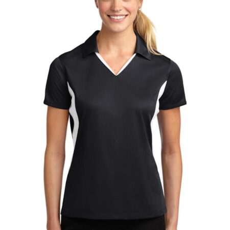 Sport-Tek Ladies Side Blocked Micropique Sport-Wick Polo. LST655