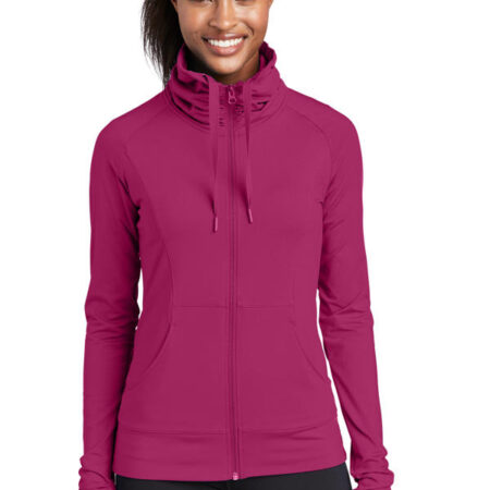 Sport-Tek Ladies Sport-Wick Stretch Full-Zip Jacket. LST852