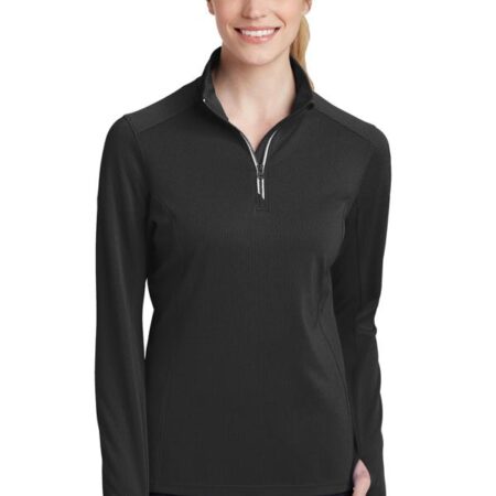 Sport-Tek Ladies Sport-Wick Textured 1/4-Zip Pullover. LST860