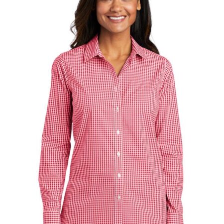Port Authority Ladies Broadcloth Gingham Easy Care Shirt LW644