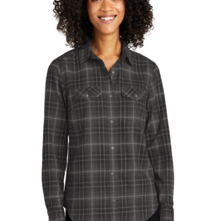Port Authority Ladies Long Sleeve Ombre Plaid Shirt LW672