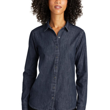 Port Authority Ladies Long Sleeve Perfect Denim Shirt LW676
