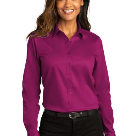 Port Authority Ladies Long Sleeve SuperPro ReactTwill Shirt. LW808