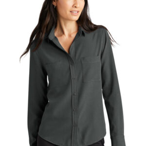 Mercer+Mettle Women's Stretch Crepe Long Sleeve Camp MM2013