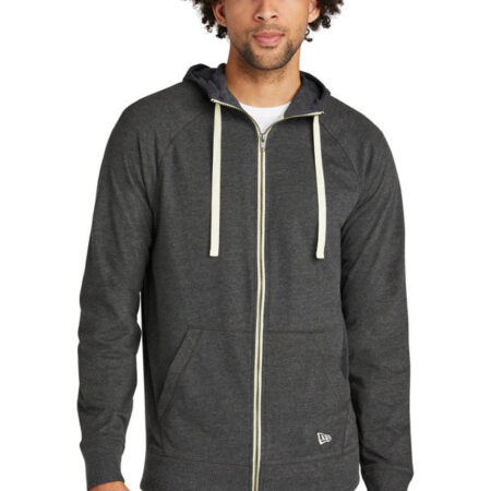 New Era Sueded Cotton Blend Full-Zip Hoodie. NEA122