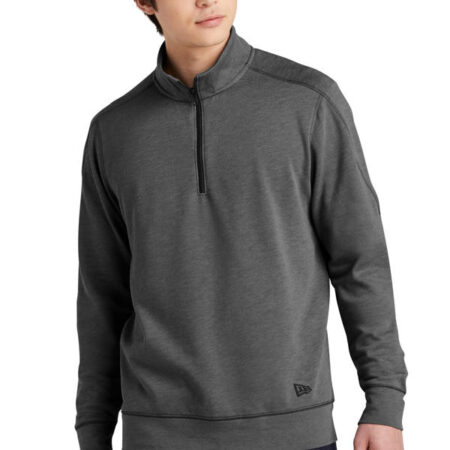 New Era Tri-Blend Fleece 1/4-Zip Pullover. NEA512