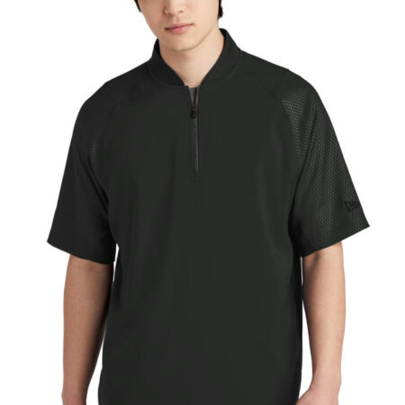 New Era Cage Short Sleeve 1/4-Zip Jacket. NEA600