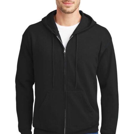 Hanes - EcoSmart Full-Zip Hooded Sweatshirt. P180