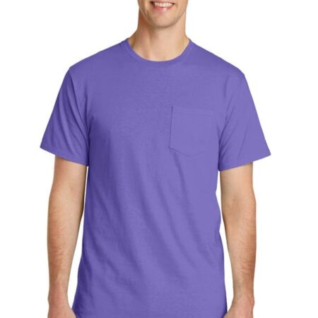 Port & Company Beach Wash Garment-Dyed Pocket Tee. PC099P