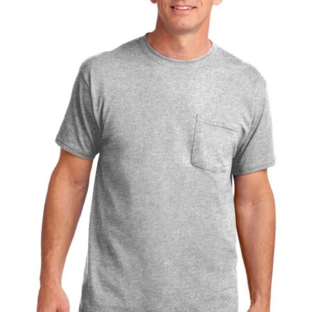 Port & Company Core Cotton Pocket Tee. PC54P