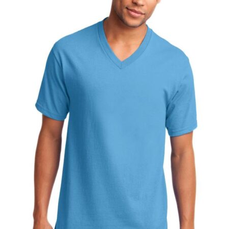 Port & Company Core Cotton V-Neck Tee. PC54V
