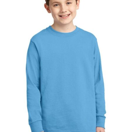Port & Company Youth Long Sleeve Core Cotton Tee. PC54YLS