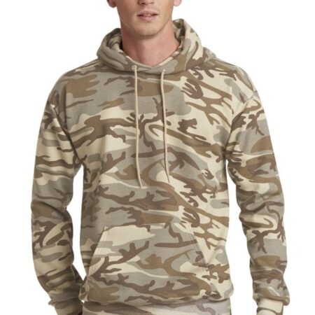 Port & Company Core Fleece Camo Pullover Hooded Sweatshirt. PC78HC