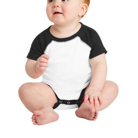 Rabbit Skins Infant Baseball Fine Jersey Bodysuit. RS4430