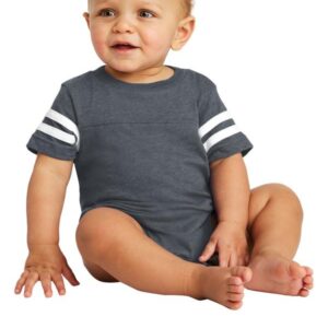 Rabbit Skins Infant Football Fine Jersey Bodysuit. RS4437