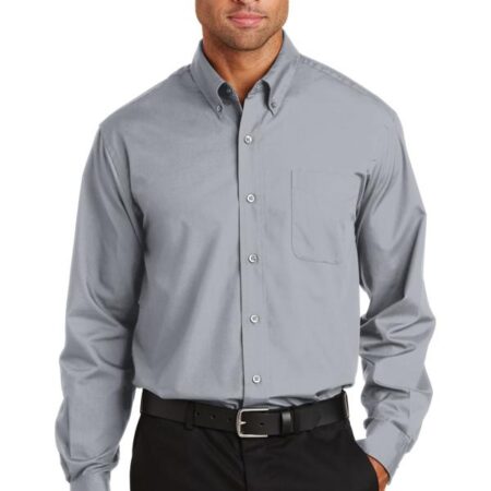 CLOSEOUT Port Authority Long Sleeve Value Poplin Shirt. S632