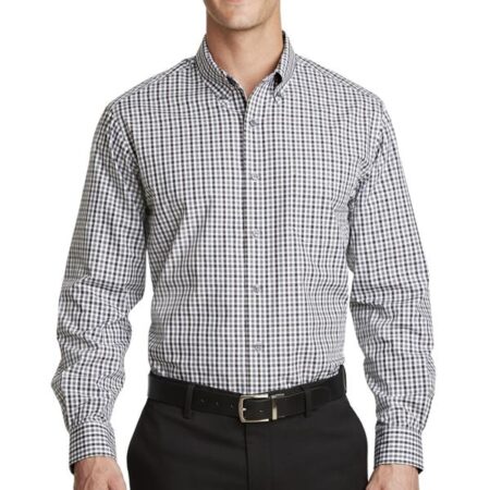 Port Authority Long Sleeve Gingham Easy Care Shirt. S654