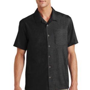 Port Authority Textured Camp Shirt. S662