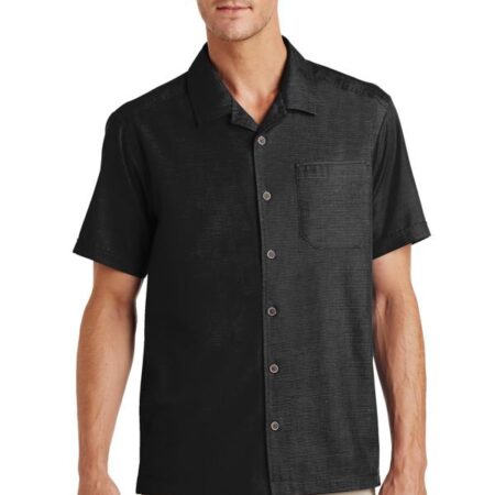 Port Authority Textured Camp Shirt. S662