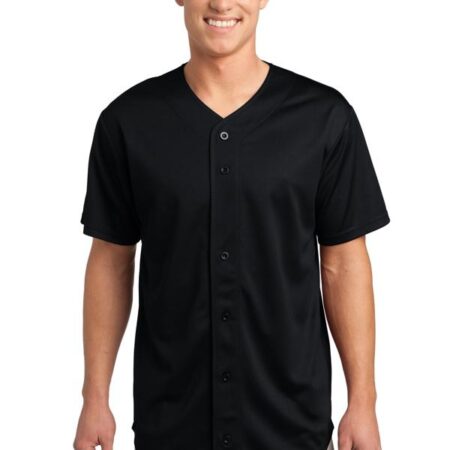 Sport-Tek PosiCharge Tough Mesh Full-Button Jersey. ST220