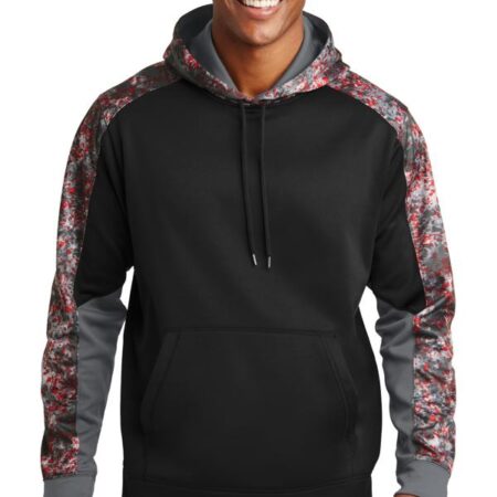 Sport-Tek Sport-Wick Mineral Freeze Fleece Colorblock Hooded Pullover. ST231