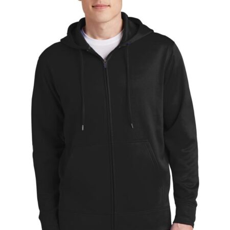Sport-Tek Sport-Wick Fleece Full-Zip Hooded Jacket. ST238