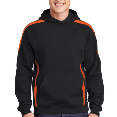 Sport-Tek Sleeve Stripe Pullover Hooded Sweatshirt. ST265