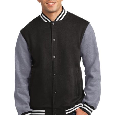 Sport-Tek Fleece Letterman Jacket. ST270