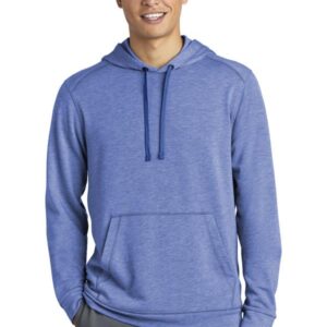 Sport-Tek PosiCharge Tri-Blend Wicking Fleece Hooded Pullover. ST296