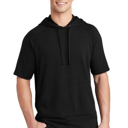 Sport-Tek PosiCharge Tri-Blend Wicking Fleece Short Sleeve Hooded Pullover ST297