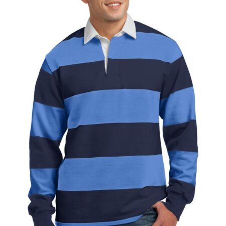 Sport-Tek Classic Long Sleeve Rugby Polo. ST301
