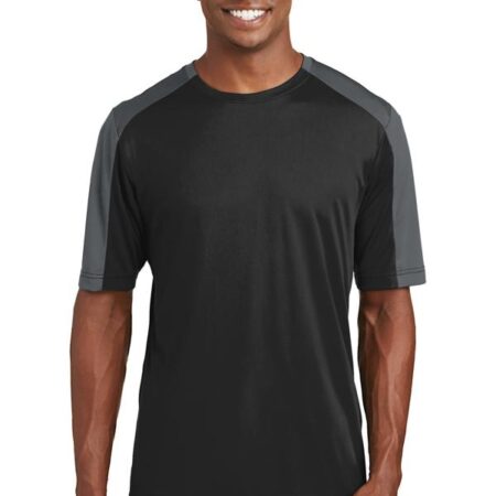 Sport-Tek PosiCharge Competitor Sleeve-Blocked Tee. ST354