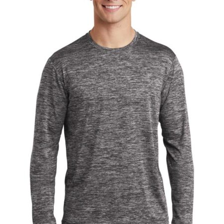 Sport-Tek PosiCharge Long Sleeve Electric Heather Tee. ST390LS