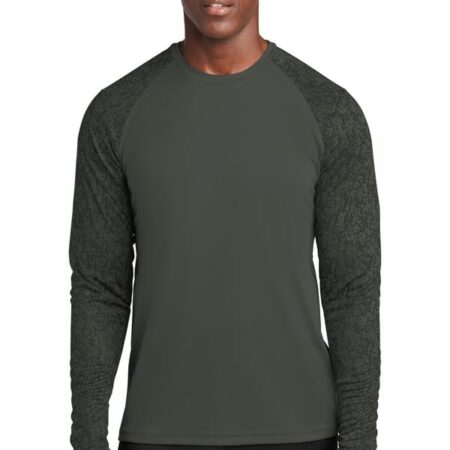 Sport-Tek Long Sleeve Digi Camo Tee. ST460LS