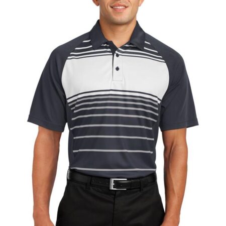 Sport-Tek Dry Zone Sublimated Stripe Polo. ST600