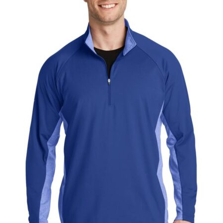 Sport-Tek Sport-Wick Stretch Contrast 1/2-Zip Pullover. ST854
