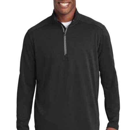 Sport-Tek Sport-Wick Textured 1/4-Zip Pullover. ST860