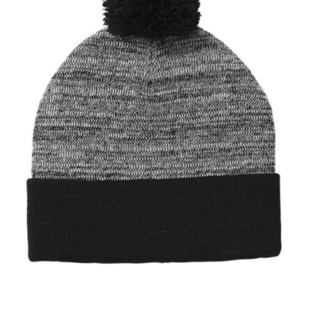 Sport-Tek Heather Pom Pom Beanie STC41