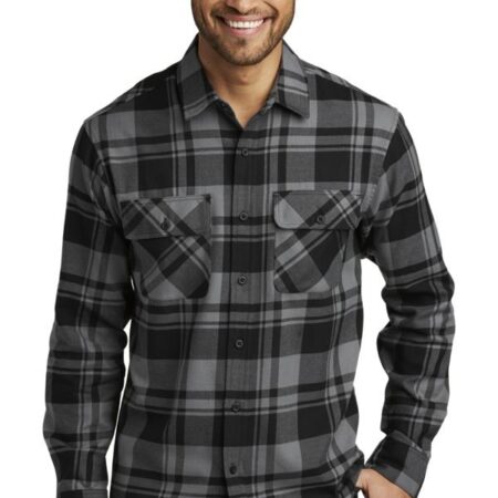 Port Authority Plaid Flannel Shirt. W668