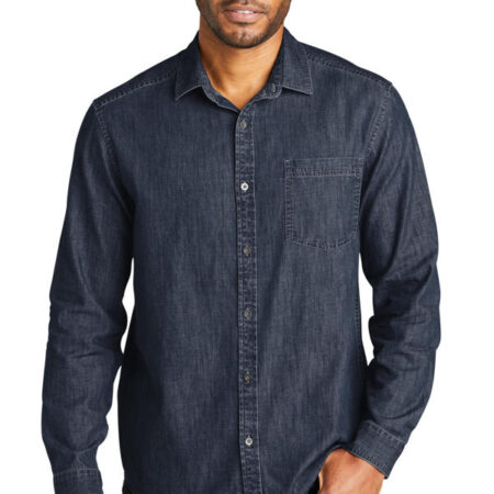 Port Authority Long Sleeve Perfect Denim Shirt W676