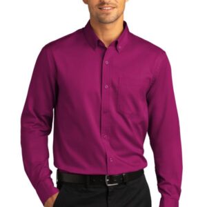 Port Authority Long Sleeve SuperPro React Twill Shirt. W808