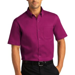 Port Authority Short Sleeve SuperPro React Twill Shirt. W809