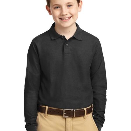 Port Authority Youth Long Sleeve Silk Touch Polo. Y500LS