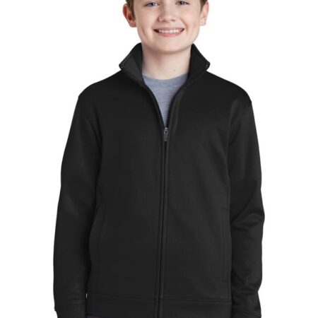 Sport-Tek Youth Sport-Wick Fleece Full-Zip Jacket. YST241